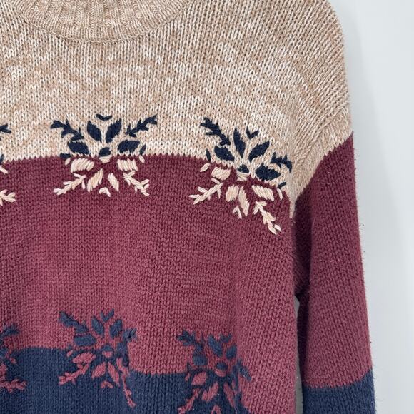 Paul Harris Design Vtg L Floral Accents ubn colorblock - Picture 2 of 6